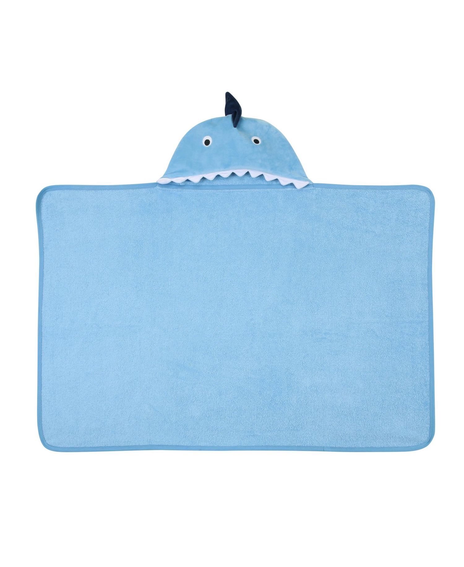 Baby Lambs and Ivy Baby/Infant Luxury Cotton Terry Shark Hooded Bath Towel