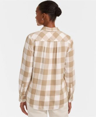 Women's Flannel Boyfriend Long Sleeve Shirt