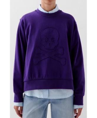 Women's Raw Skull Sweater