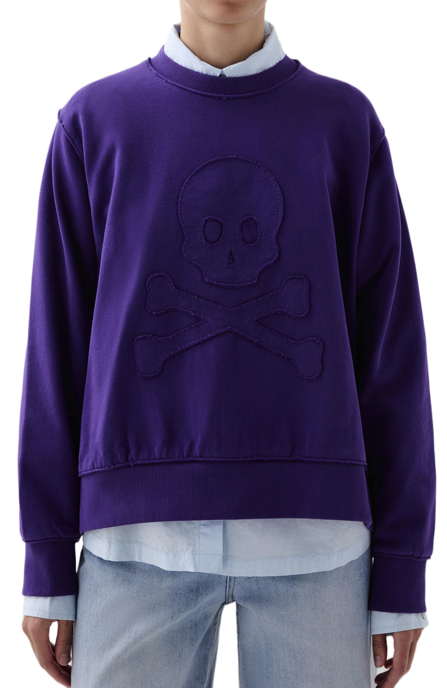 Women's Raw Skull Sweater