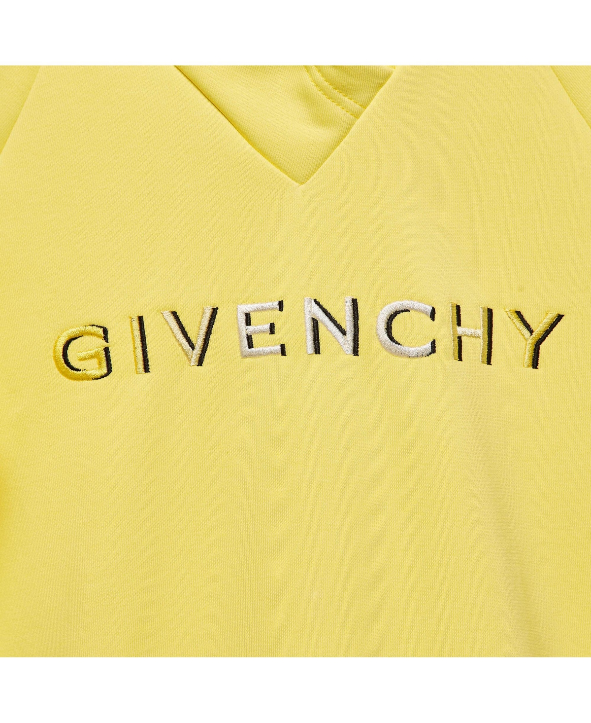 Pre-Owned Givenchy Women's Yellow Logo Embroidered Cotton Hoodie