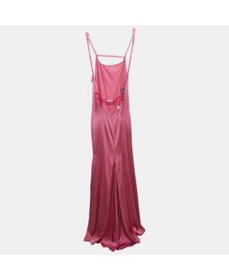 Women's La Robe Stretch Satin Open-Back Mentalo Maxi Dress