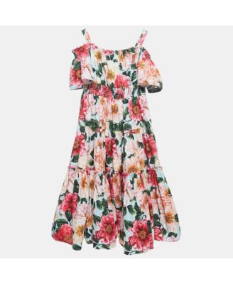 Women's Blue/multicolor Floral Printed Cotton Poplin