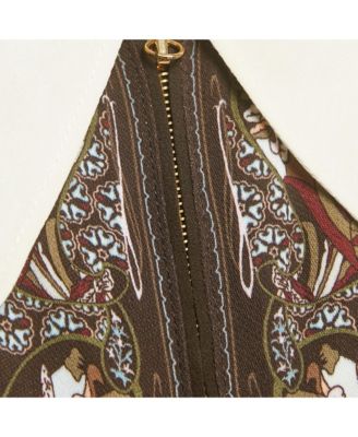 Women's Pre-Owned Chlo&eacute Brown Printed Crepe & Silk Maxi Dress