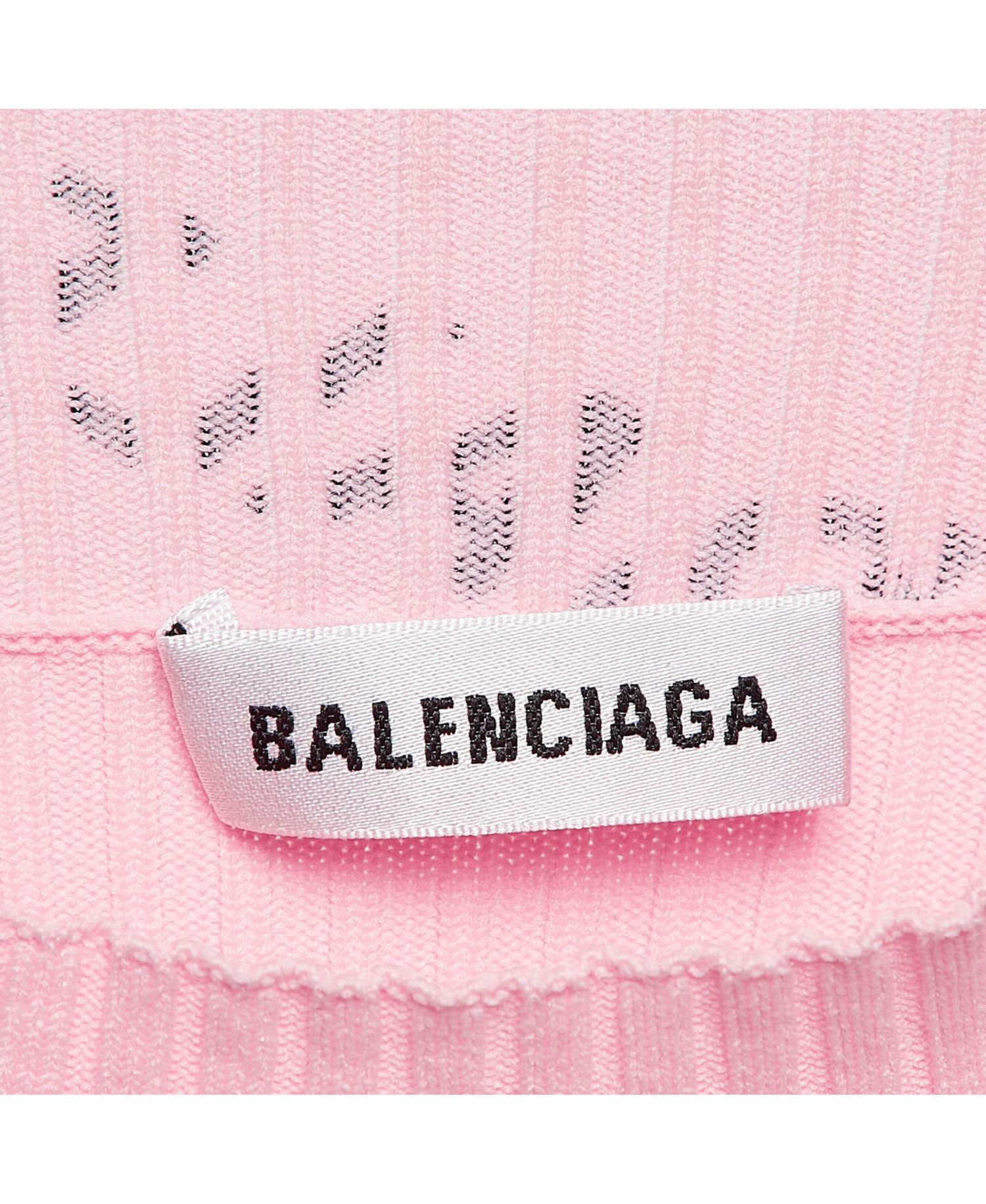 Women's Pink Logo Print Rib Knit Bodycon Dress