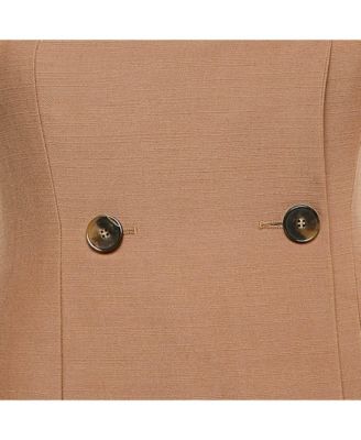 Women's Brown Strapless Bustier Gown