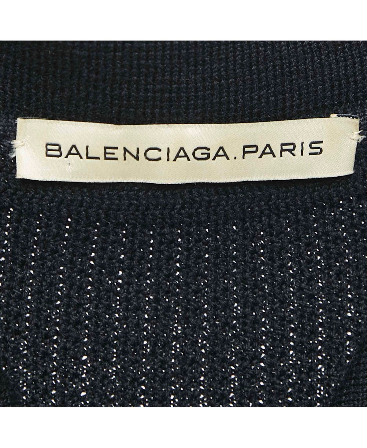 Pre-Owned Balenciaga Women's Monochrome Rib Knit T-Shirt Dress