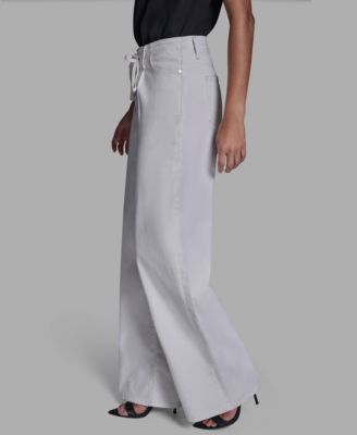 Women's Straight Leg Tie Waist Jeans