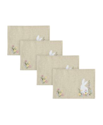 Hop Embroidered Placemats, Set of 4