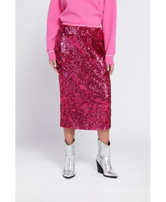 Women's Sequin Midi Skirt Pencil