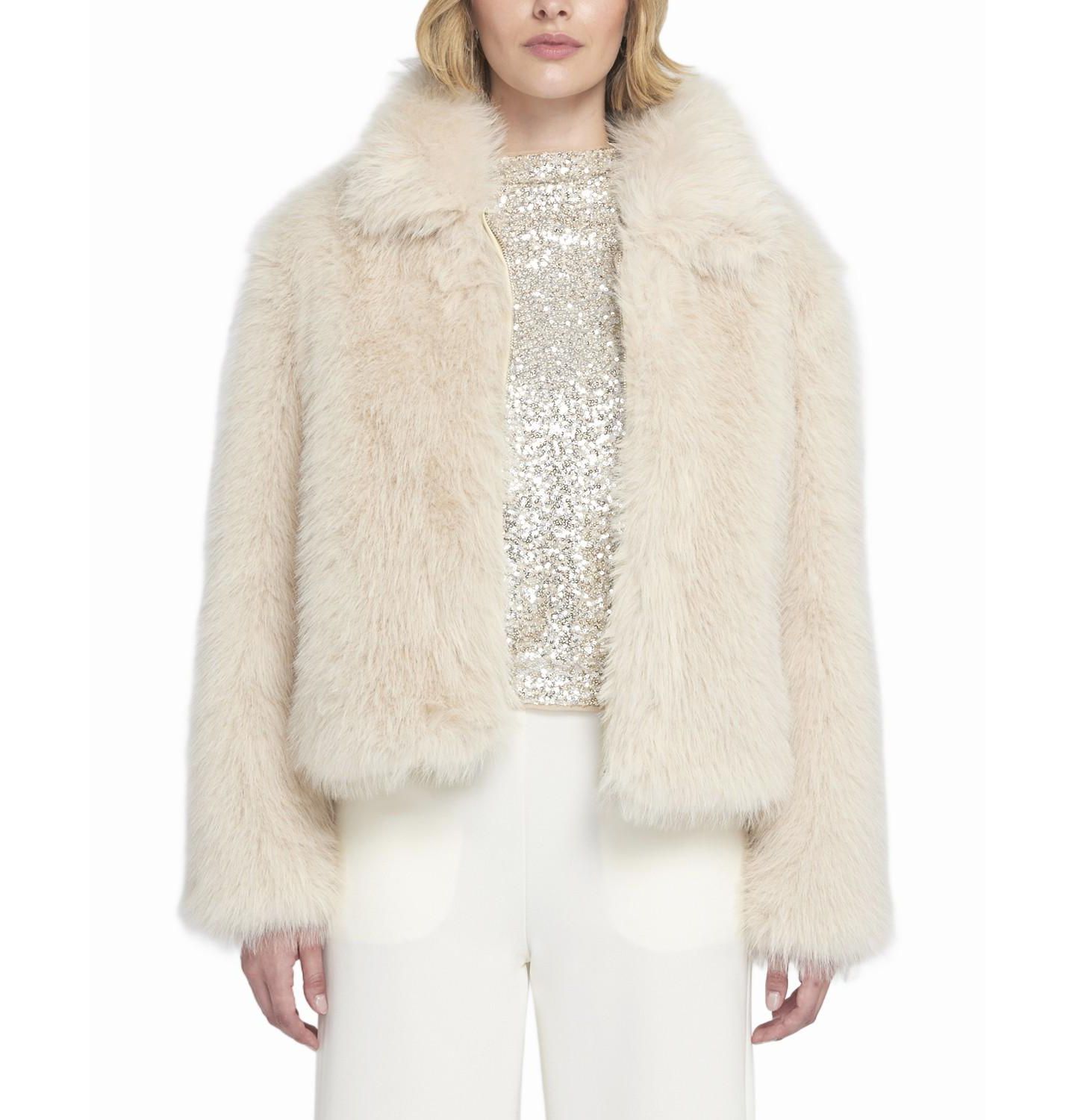 Женское пальто ELLE Collection Fluffy Jacket Teddy — фото 1