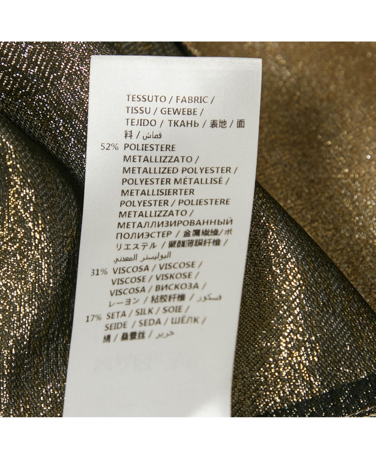 Pre-Owned Stella Mccartney Women's Metallized Lurex Knit Loose Fit Pullover Top