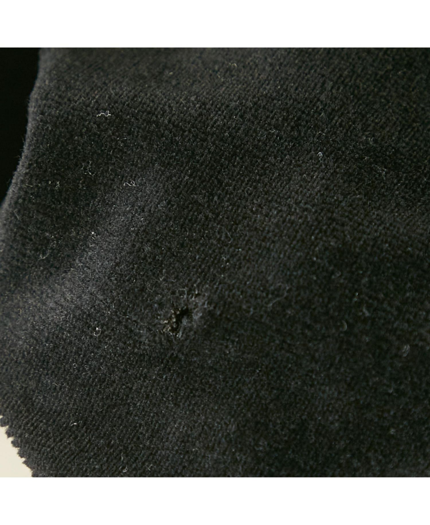 Women's Black Velour Quilted Detail Pants