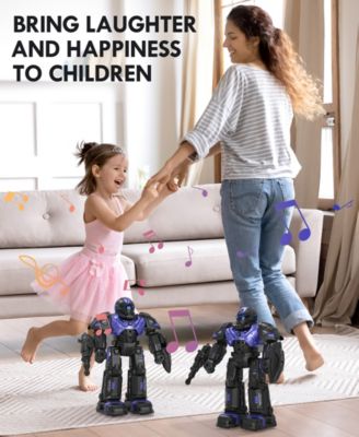 RC Robot Toys, Gesture Sensing Programmable RC Robot Toy, Talking, Dancing Rechargeable Intelligent Remote Control Robot