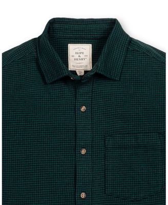 Men's Organic Long Sleeve Flannel Button Down Shirt