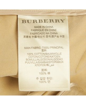 Women's Brit Beige Cotton Belted Mini Skirt