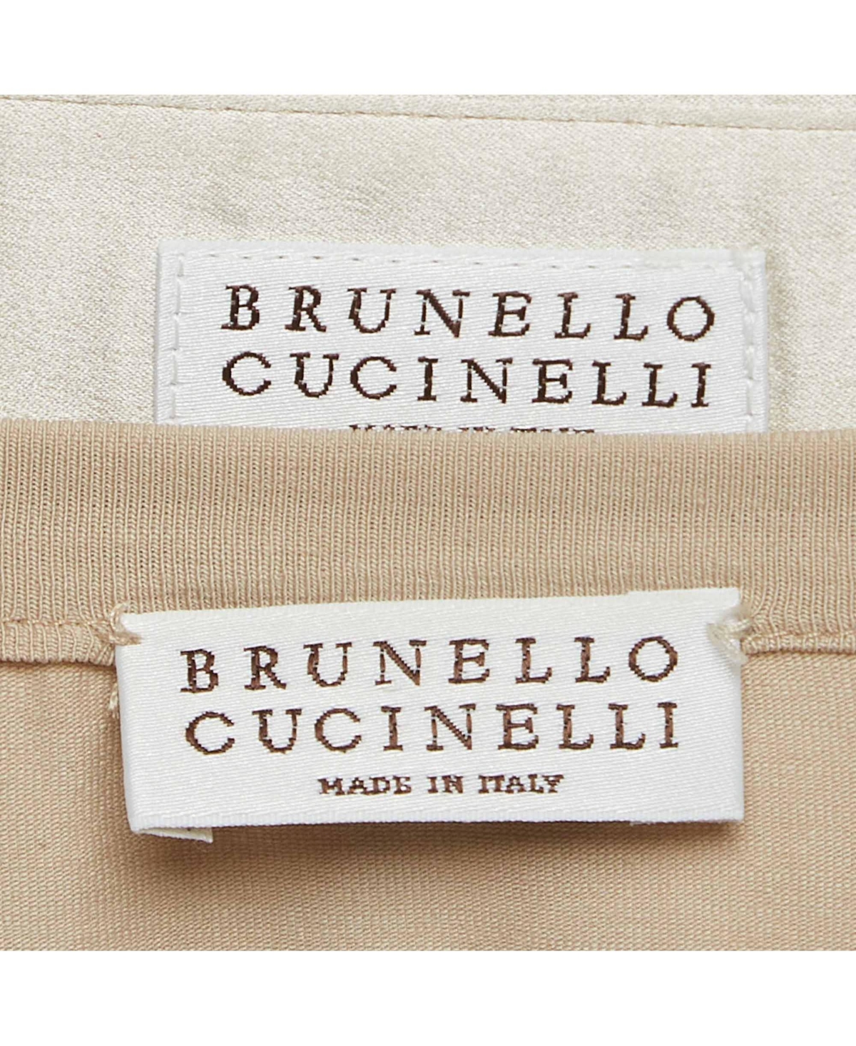 Pre-Owned Brunello Cucinelli Women's Beige Argyle Sequined Silk Shirt