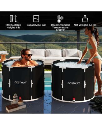 Foldable Ice Bath Tub with Plunge Pool for Recovery Cold Water Therapy Training