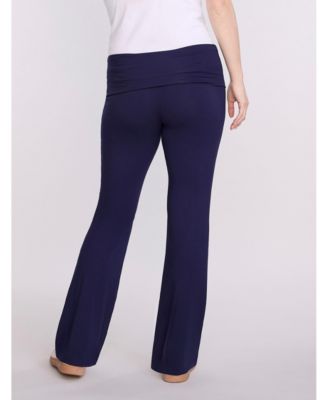 Maternity Roll Over Waistband Flare Legging - Motherhood