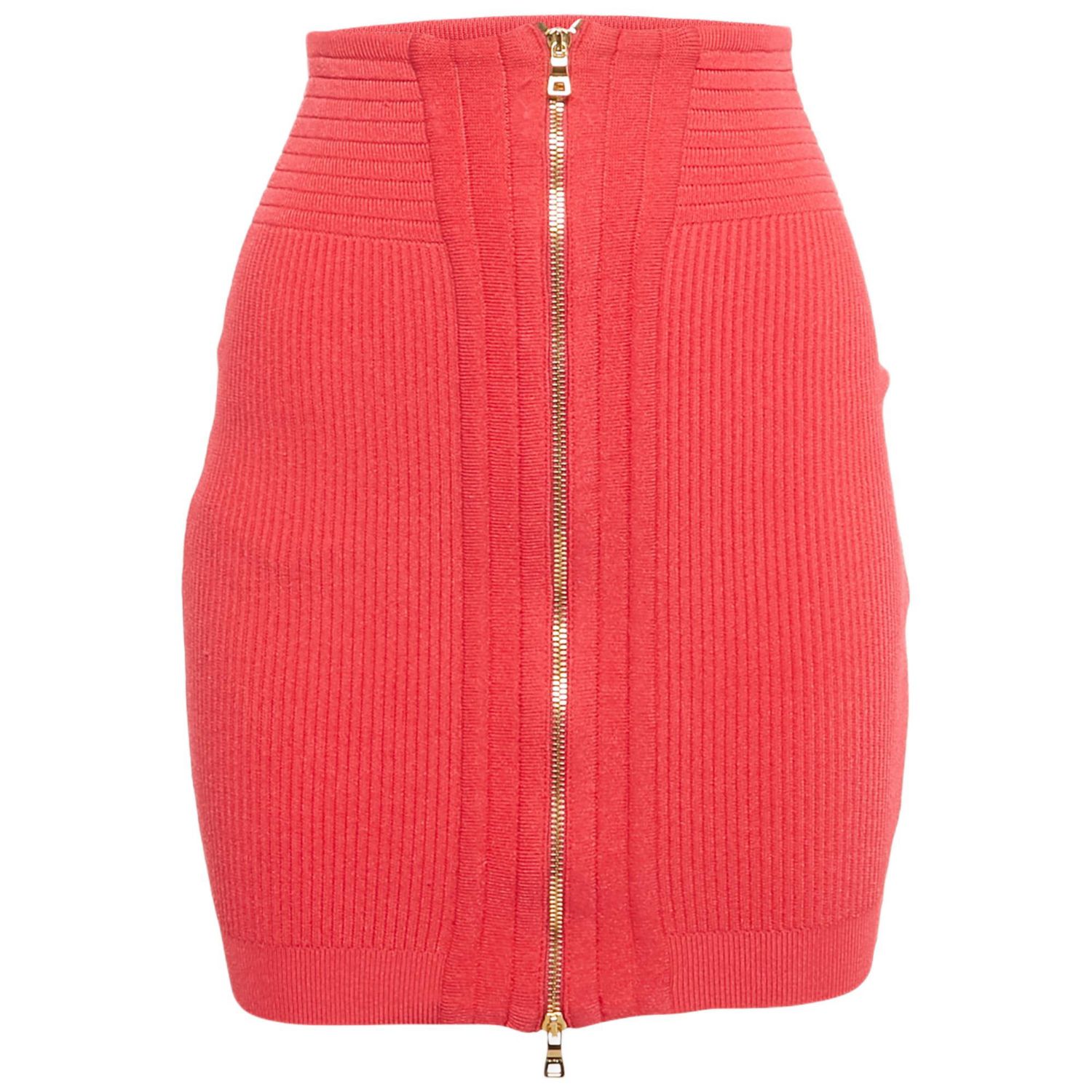 Women's Pink Stretch Knit Mini Skirt