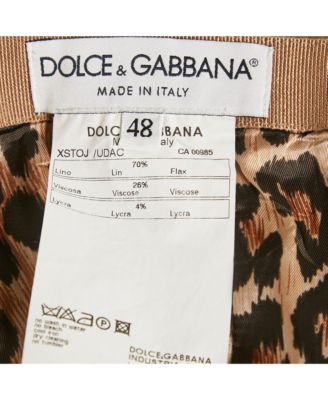 Women's Brown Linen Pencil Skirt