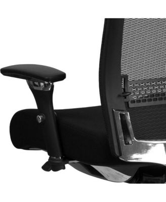 24/7 300 lb. Rated High Back Swivel Seat Slider Lumbar Ergonomic Office Chair
