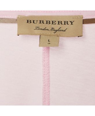 Women's Pink Logo Embroidered Cotton V-Neck T-Shirt