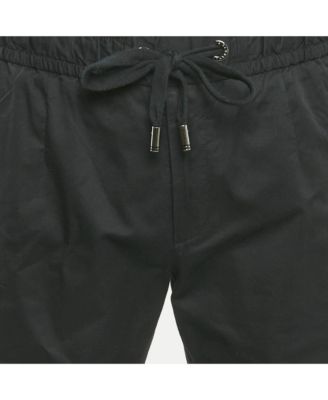 Men's Black Stretch Cotton Jogging Pants