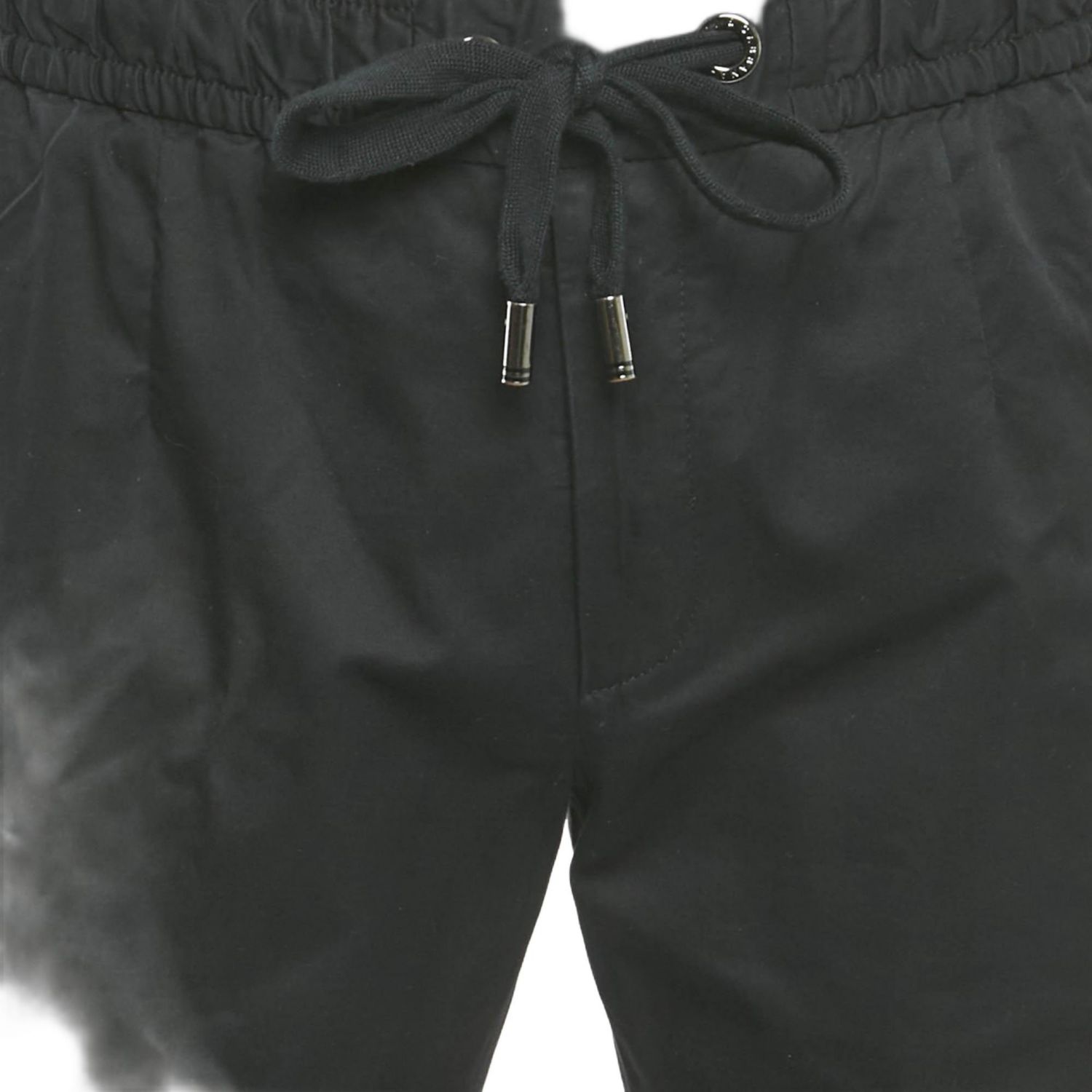 Men's Black Stretch Cotton Jogging Pants
