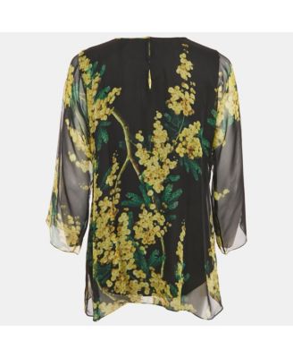 Women's Floral Print Long Sleeve Blouse