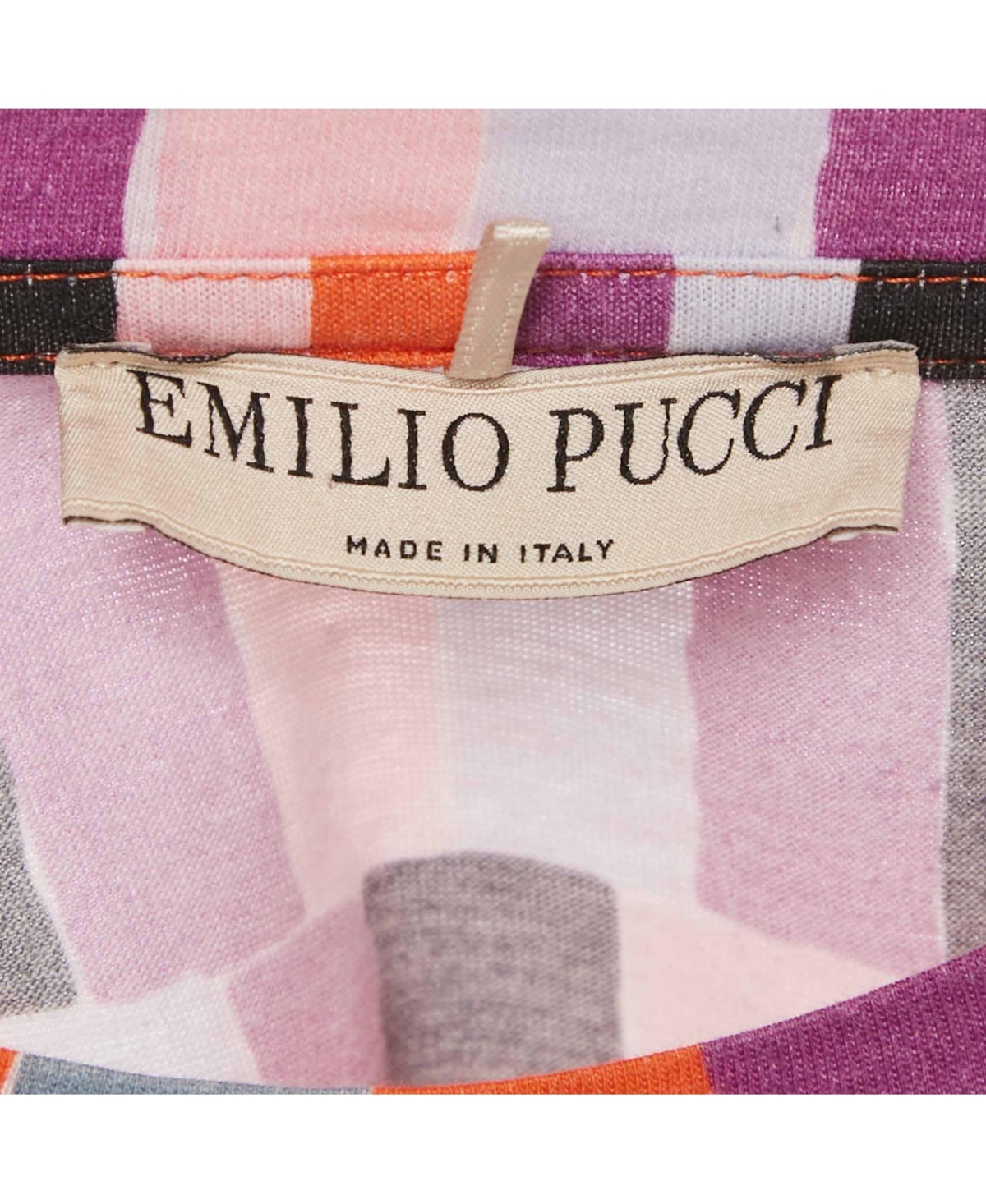 Pre-Owned Emilio Pucci Women's Multicolor Printed Jersey T-Shirt