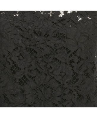 Women's Black Lace Sleeveless Top