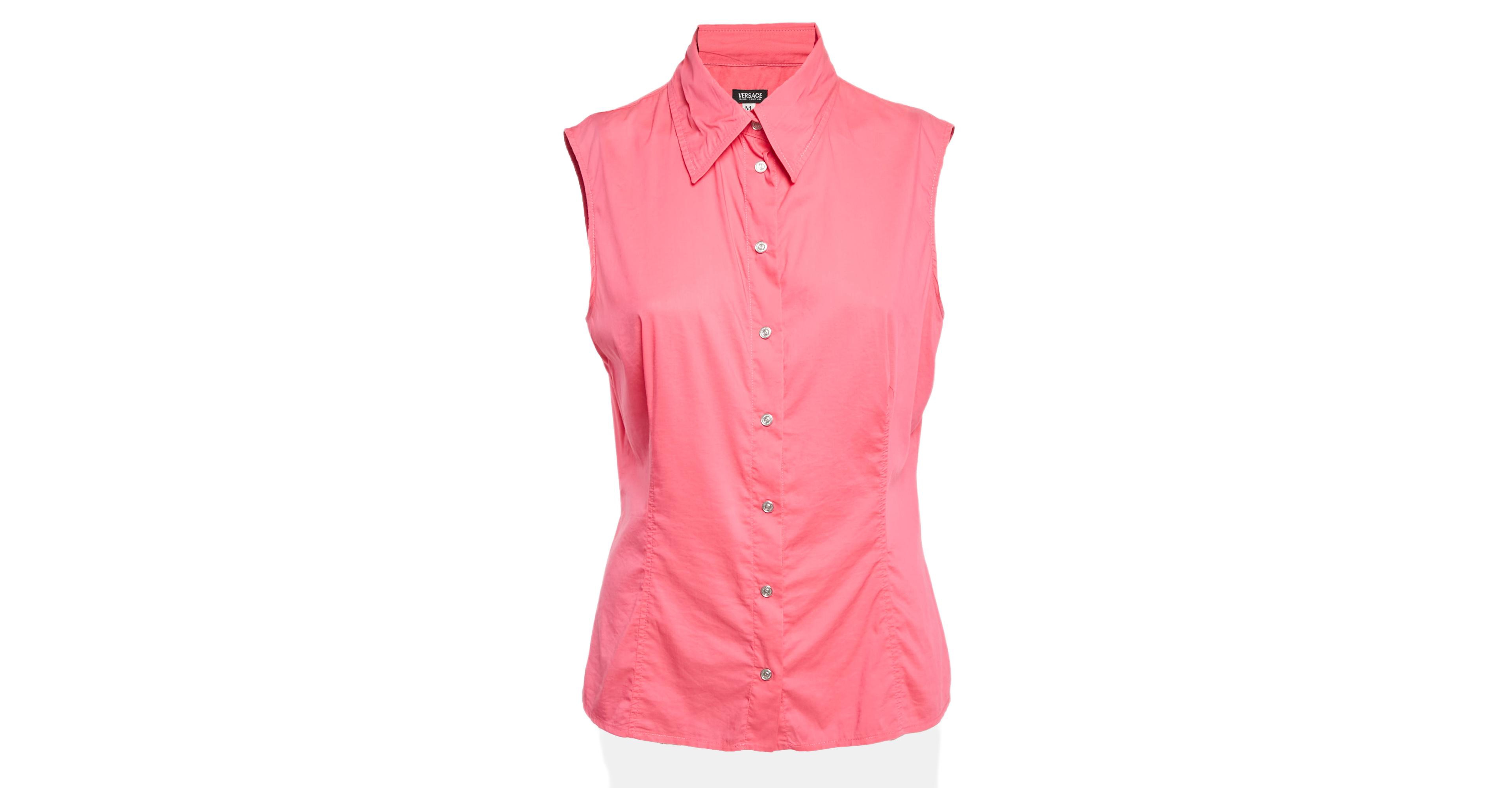 Pre-Owned Versace Women's Jeans Couture Embellished Cotton Blend Sleeveless Top