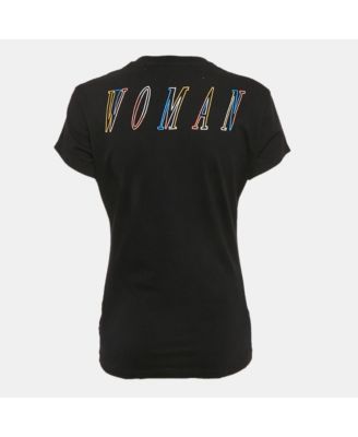 Women's Pre-Owned Print Cotton Jersey Crew Neck T-Shirt