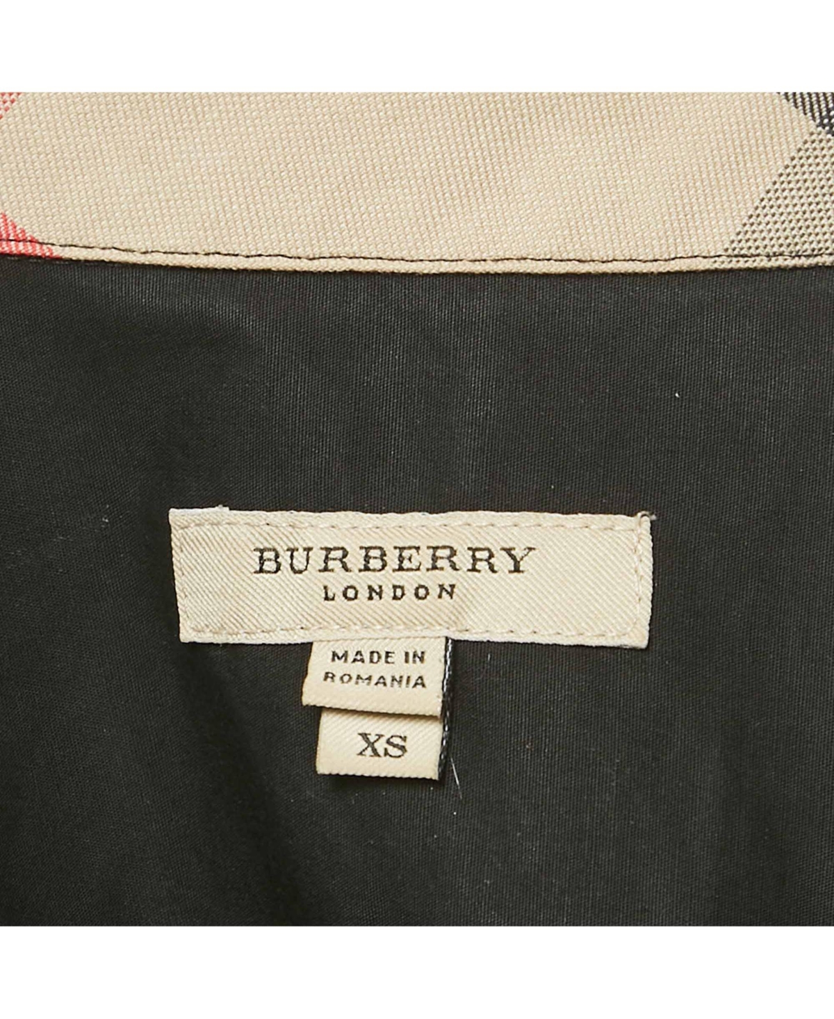 Pre-Owned Burberry Women's London Checker Print Cotton T-Shirt