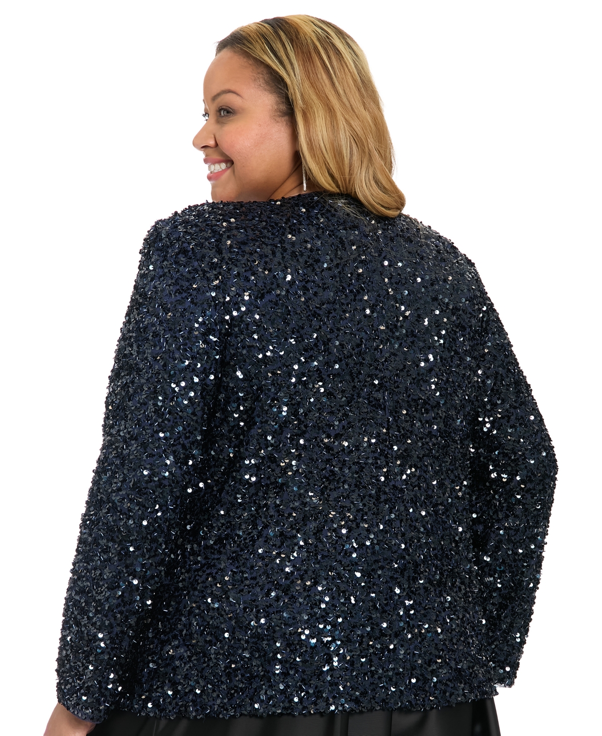 Muse Plus Sequined V-Neck Jacket