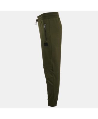 Men's Green Jersey Pintuck Detail Track Pants