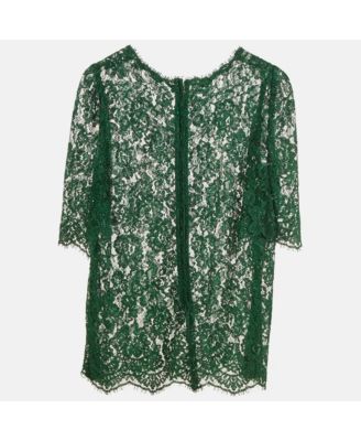 Women's Black And Beige Dice Key Printed Silk Short Sleeve Top