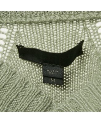 Women's Prorsum Green Cashmere Knit Sweater