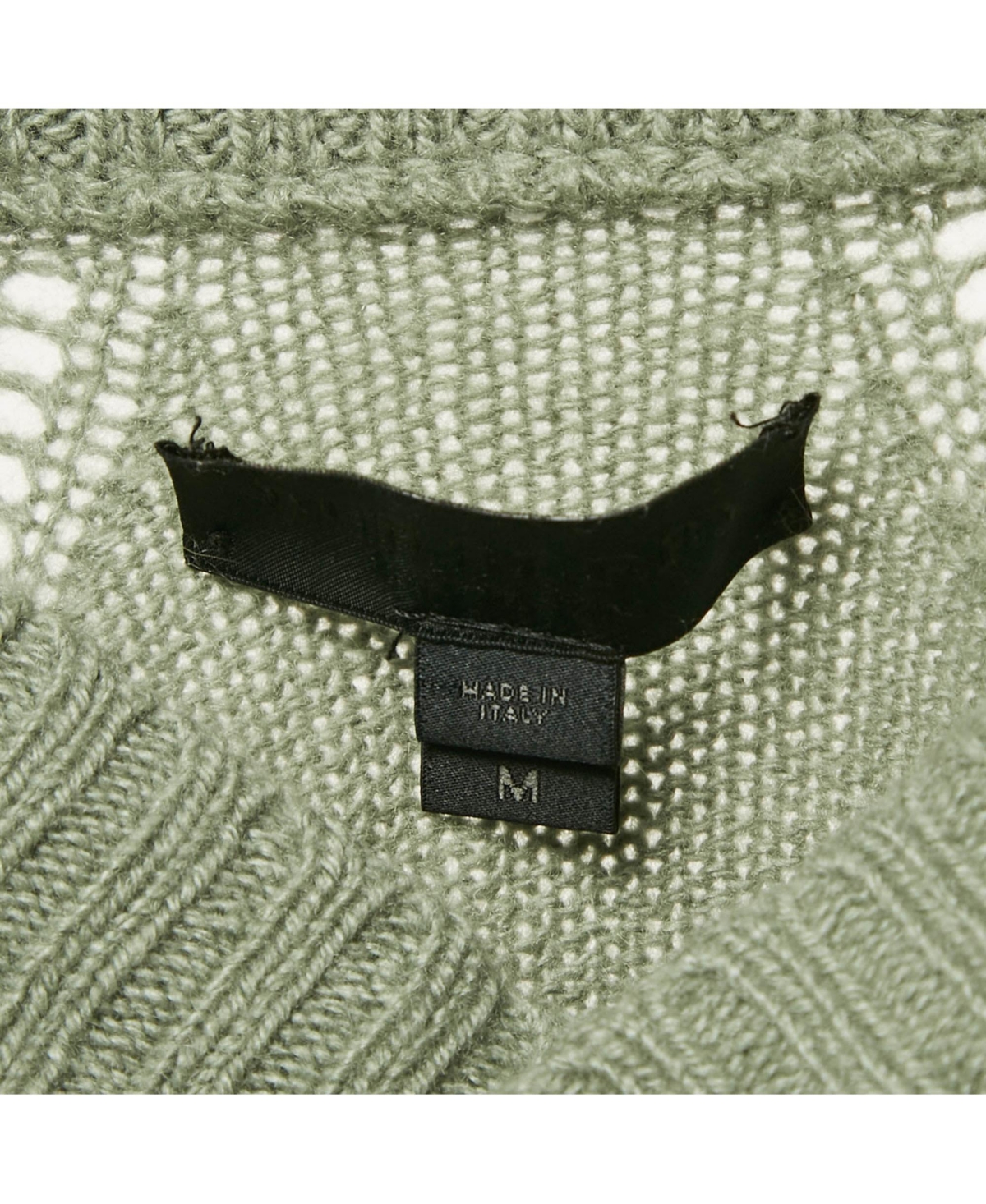 Pre-Owned Burberry Women's Prorsum Green Cashmere Knit Sweater