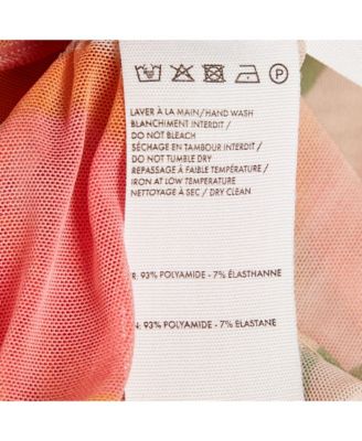 Women's Multicolor Mesh Le Raphia La Chemise Abaca Crop Top