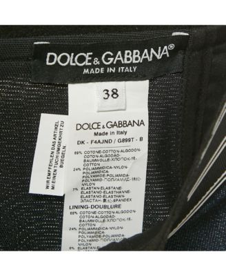 Women's Blue Denim /mesh Pencil Skirt