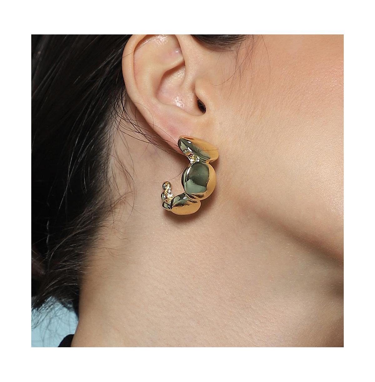 Sohi Women's The Orb Hoop Earrings - California Gold