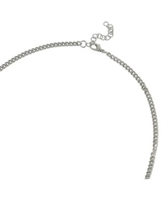 Women's The Ripple-Shell Collar Necklace - Chrome Silver