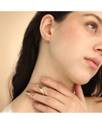 Women's The Piercer Nail Rings - California Gold (Set Of 2)