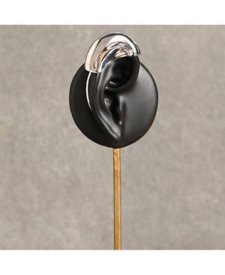 Women's The Metallic-Mold Cuff Earrings - Metallic Silver