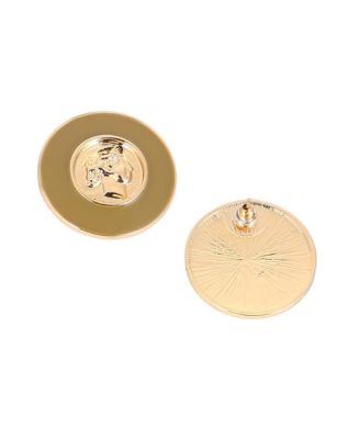 Women's The Enamel-Coin Stud Earrings - California Gold