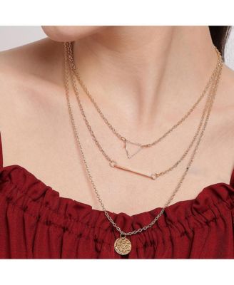 Women's Geometric Layered Necklace