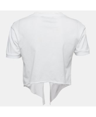 Women's Logo Embroidered Jersey Crop T-Shirt