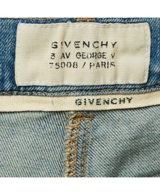 Women's Blue Washed Denim Raw Edge Detail Shorts